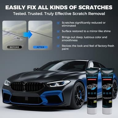 Huotwoe Car Scratch Remover, 2025 Nano Sparkle Cloth Car Scratch Remover Upgrade, Multi-Purpose Nano Magic Cloth Easy to Repair Small Scratched Water Spots for All Car - Image 3