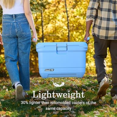 Coleman Pro Heavy-Duty 45qt Ultra-Light Premium Hard Cooler, Extra-Thick Insulation Keeps Ice up to 4 Days, 74-Can Capacity - Image 5