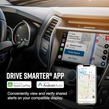 Escort MAX 360c Radar Detector with M2 Smart Dash Cam & OBDII Cord Bundle - Image 5