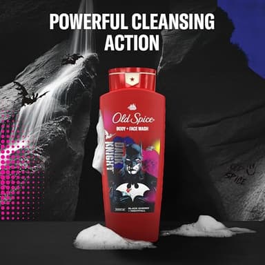 Old Spice Body Wash for Men, Batman: Dark Night, 3X Defense, 24/7 Shower Fresh with Lasting Scent, Cleansing 2-in-1 Body & Face Wash, Smell Like a Hero, Black Cherry and Nightfall Scent, 24 oz - Image 6