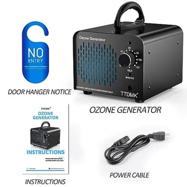 Ozone Generator 68,000mg/h, Commercial Ozone Machine Odor Removal, High Capacity Ozone Machine, Home Ozone Generator for Car, Home, Smoke, Pet, etc (Black) - by TTDMK - Image 7