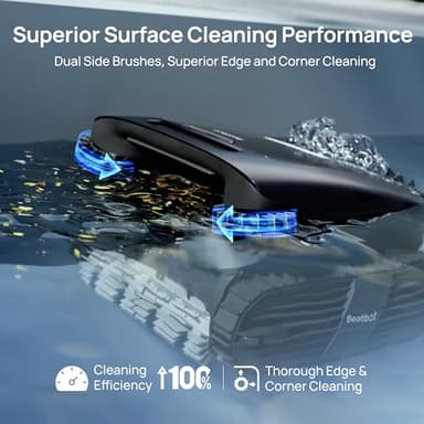 (2025) Beatbot AquaSense 2 Ultra Cordless Robotic Pool Cleaner for Complex Pools, Pool Mapping with AI Camera, 5-in-1 Cleaning, Smart Surface Parking, Pool Skimmer, Water Clarification – Midnight Blue - Image 5