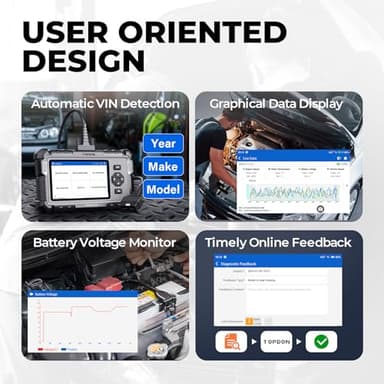 OBD2 Scanner TOPDON AD500, Oil SAS Throttle TPMS BMS EPB Reset, Engine ABS SRS Transmission, Diagnostic Scan Tool, AutoVIN, Car Check Engine Code Reader with Battery Test, Lifetime Wi-Fi Free Update - Image 4