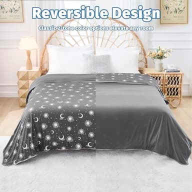 inhand Cooling Blanket Queen Size (90"x90") - Cooling Blankets for Hot Sleepers - Q-Max >0.45 Decorative Lightweight Breathable Summer Cold Blankets for Sleeping Night Sweats to Keep Cool - Dark Grey - Image 8