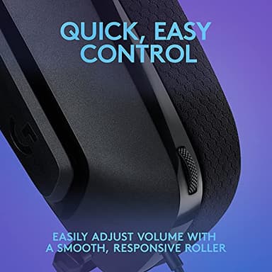 Logitech G335 Wired Gaming Headset, with Flip to Mute Microphone, 3.5mm Audio Jack, Memory Foam Earpads, Lightweight - Black - Image 4