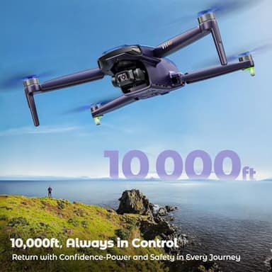 V11Air Drone with 6K UHD Camera for Adults, 3-Axis Brushless Gimbal, 4K/30FPS Video, 70Mins Flight Time with 2 Batteries Professional Quadcopter, 10000ft FPV Digital Transmission and Auto Return - Image 5