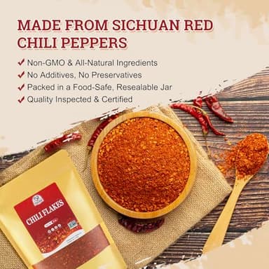 52USA Premium Sichuan Chili Flakes(8 OZ), Ground Sichuan Red Chili Pepper - Image 6