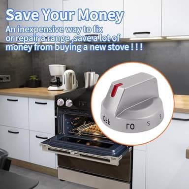 DG94-03500A/Z 4Pcs DG94-03500V DG94-03500W Compatible Replacement Knob for Samsung Electric Stove Models NE63T8111SS/AA NE63T8311SS/AA NE63T8751SS/AA NE63T8711SS/AA - Image 7