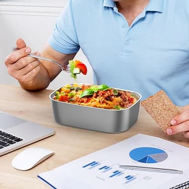 Herrfilk (Only for 1.5L Electric Lunch Box) 1.5L 304 Stainless Steel Inner Container for Electric Lunch Box, Removable Replacement Tray, Easy to Clean, Eco Friendly and Dishwasher Safe - Image 5