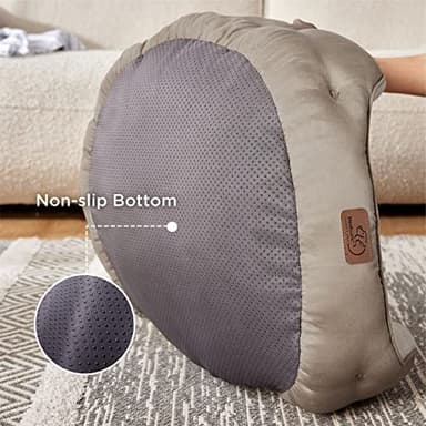 Bedsure Dog Beds for Small Dogs - Round Cat Beds for Indoor Cats, Washable Pet Bed for Puppy and Kitten with Slip-Resistant Bottom, 25 Inches, Taupe - Image 4