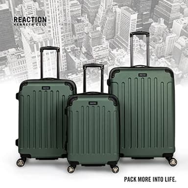 Kenneth Cole REACTION Renegade Luggage Expandable 8-Wheel Spinner Lightweight Hardside Suitcase, Cilantro, 20-inch Carry On - Image 6
