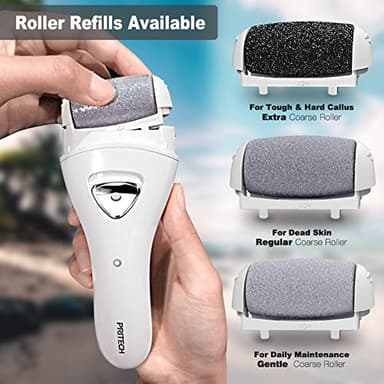 Electric Foot Callus Removers Rechargeable, Portable Electronic Foot File Pedicure Tools, Electric Callus Remover Kit, Professional Pedi Feet Care Perfect for Dead, Hard Cracked Dry Skin Ideal Gift - Image 3