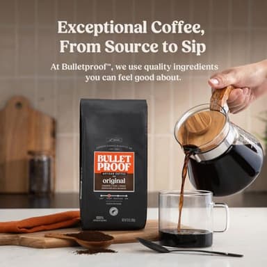 Bulletproof Original Medium Roast Ground Coffee, 12 Ounces, 100% Arabica Coffee, Clean Coffee Tested for Toxins, Packaging May Vary - Image 4