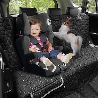 Meginc Bench Dog Car Seat Covers for SUV, Waterproof RAV4 Dog Seat Cover for Back Seat Heavy Duty Nonslip Back Seat Cover Protector for Rav4/Honda CR-V/Subaru CrossTrek/Mazda CX5/Hyundai Tuscon - Image 3