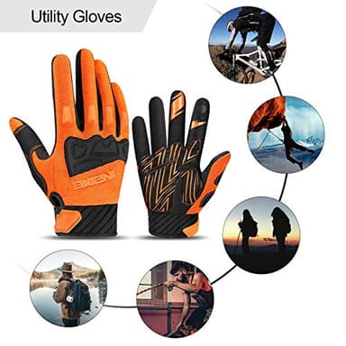 INBIKE Mountain Bike Gloves for Men Knuckle Guard Padded Men's Cycling Gloves Breathable for MTB Motocross Racing Dirtbike - Image 7
