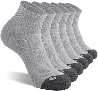 FITRELL 6 Pack Men's Athletic Ankle Socks Cushioned Sports Running Socks 7-9/9-12/12-15 - Image 3