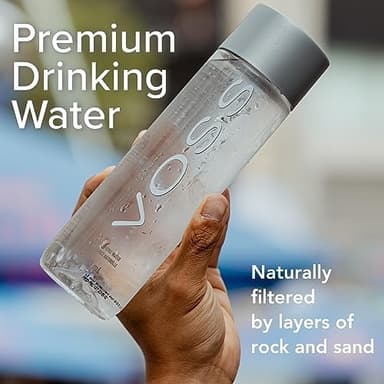 VOSS Premium Still Bottled Natural Water - BPA-Free - High Grade PET - Recyclable Plastic Bottles - Pure Drinking Water with Unique & Iconic Bottle Design - 12 Pack - Image 7