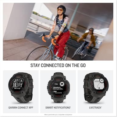 Garmin Instinct® E 45mm, Rugged Outdoor GPS Smartwatch, 24/7 Health Monitoring, Wrist-Based Heart Rate, Up to 16 Days of Battery Life, Charcoal - Image 5