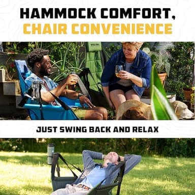 Wise Owl Outfitters Hammock Chair for Adults – Comfortable Portable Folding Rocking Camping Chair with Carry Bag – Great for Lawn, Campsite & Outdoors - Image 8