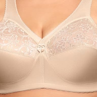 Full Figure Plus Size MagicLift Original Support Bra Wirefree #1000 Blush - Image 3
