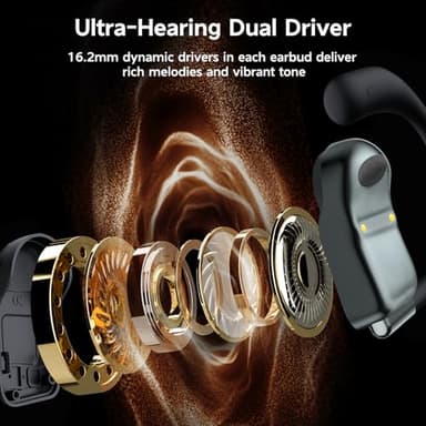 PocBuds Open Ear Headphones Comfortable Design for Sport with Charging Case - Image 4