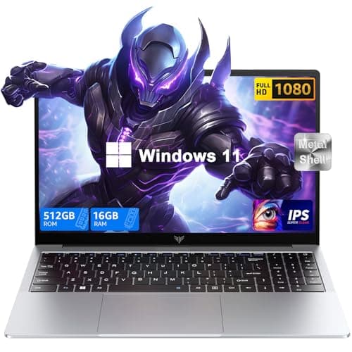 KAIGERR Laptop, Laptop Computer with Intel N97 Processor(Up to 3.6GHz), 16GB DDR4 512GB SSD Windows 11 Laptop for Home Business and Student, 1080P, USB3.2,Long Battery Life - Image 1