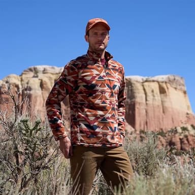 Eddie Bauer Men's Quest Fleece 1/4-Zip Pullover, Tawny, X-Large - Image 3