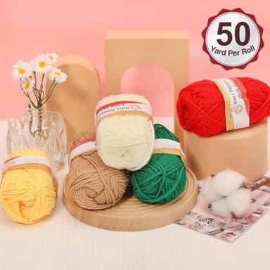 XSEINO Crochet Kit Beginners Crochet Hooks Set with Crochet Yarn,102PCS Premium Crochet Set, Accessories Kit, Crochet Bag and Lot More Crochet Supplies - Image 4