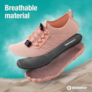 SEEKWAY Water Shoes for Women Adult Quick-Dry Aqua Sock Barefoot Men for Beach Swim River Pool Lake Hiking Kayaking Surfing - Image 3