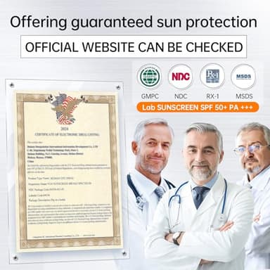 VGO Sunscreen for Face SPF 50+, Mineral Sunscreen with Zinc Oxide, Broad Spectrum Protection, No White Cast, Oil-Free & Non-Comedogenic, Suitable for All Skin Types & Tones, Travel Size (1.76 Fl Oz) - Image 6