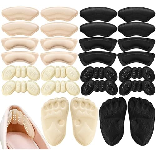 14 Pairs Premium Heel Grips for Men and Women, Heel Pads for Shoes That are Too Big, Self-Adhesive, Inserts for Loose, Heel Filler Cushions Improved Shoe Fit and Comfort. - Image 1