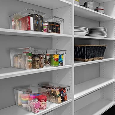 ClearSpace Plastic Storage Bins With lids, 4 Pack – Perfect Pantry Organization and Storage – Fridge Organizer, Pantry Storage Containers and Storage Bins, Cabinet Organizers - Image 2
