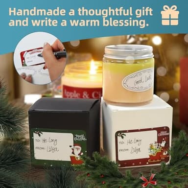 Hehinton Candle Making Kits, Professional Double Boiler Wax Melting Pot for Beginners, Complete DIY Kits with Hot Plate, 2Lbs Natural Soy Wax, Thermometer, Dye, 8 Candle Jars - Image 6