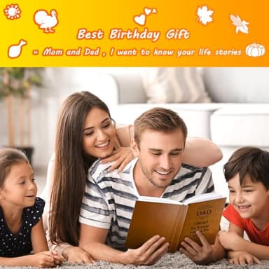XKFCFC Gifts for Dad Birthday from Daughter Son - Dad I Want to Know Your Life Story Journal (Hardcover): Gifts for Man, Sentimental Gifts for Thanksgiving Day, Fathers Day & Christmas - Image 5