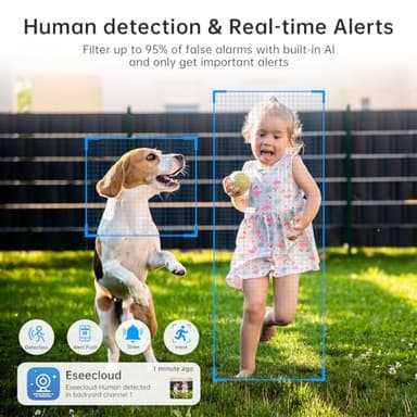 Light Bulb Security Camera 2 Packs, 5G&2.4GHz 2K Security Cameras Wireless Outdoor 360° PTZ Cameras for Home Security with Color Night Vision, 2 Way Talk, AI Human Detection, Screw in Light Socket - Image 7
