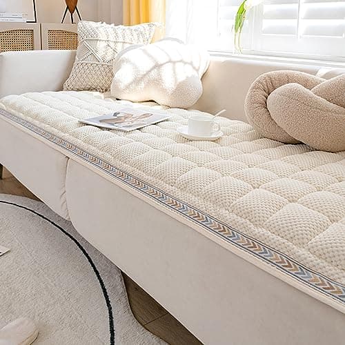 HOMEREFROM Pet Couch Cover for Sofa, Dog Couch Cover Protector, Couch Cover for Dogs Washable, Non Slip Dog Bed Sofa Cover (27.55 * 59.05 in, White) - Image 1