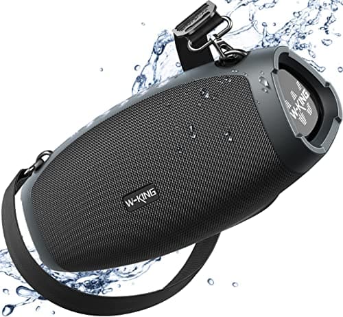 W-KING Portable Speakers Bluetooth Wireless, 120W Max Loud Waterproof Bluetooth Speaker Boombox, IPX6 Party Large Outdoor Speaker,70W Triple Passive Radiator/Subwoofer*2-Deep Bass/DSP/2 Pairing/42H/EQ - Image 1