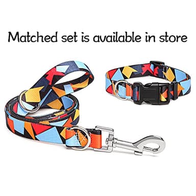 Suredoo Adjustable Dog Collar with Patterns, Ultra Comfy Soft Nylon Breathable Pet Collar for Small Medium Large Dogs (L, Color Block) - Image 7