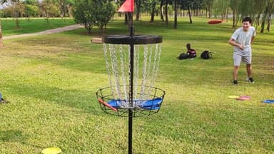 SGSPORT Disc Golf Basket with Discs | Portable Disc Golf Target with Heavy Duty 24-Chains Disc Golf Course Basket, Come with 6pcs Disc Golf Discs with Carry Bag - Image 7