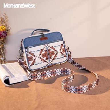 Montana West Bible Covers for Women Men with Leather Bookmark Carrying Book Case Church Bag Outdoor Protective - Image 2