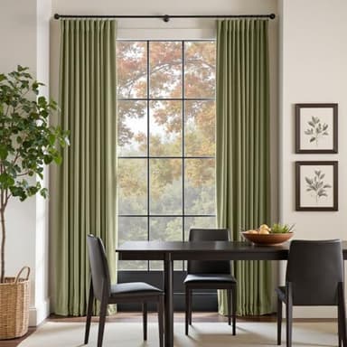 Lazzzy Velvet Curtains Sage Green Thermal Insulated Drapes for Bedroom Living Room Blackout Privacy Home Decor Rod Pocket 84 Inch Length 2 Panels, Olive Sage, W62 x L84 - Image 8
