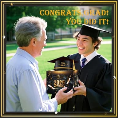 Meiidoshine Graduation Gifts, Graduation Money Box, Surprise Grad Money Holder with Pull Out Card, Class of 2025 Funny Cash Gift Ideas for Boys Girls High School College - Image 5