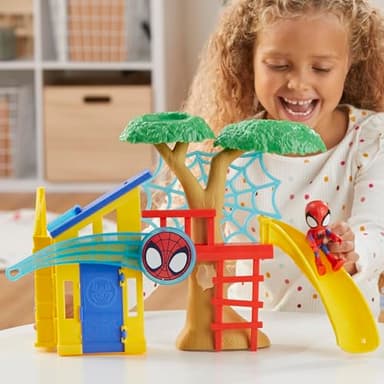 Spidey and his Amazing Friends Spidey Playground Playset, Includes 4-Inch Action Figure, Marvel Super Hero Toys for Kids 3 and Up - Image 7