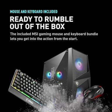 msi Codex R2 RTX 5060 VR Ready AI Gaming Desktop, Intel i7-13700F (Beats i9-12900), NVIDIA RTX 5060, RGB Light, 64GB DDR5 RAM, 4TB SSD, Gaming Mouse & Keyboard, Bundle with SL660 512GB Portable SSD - Image 6