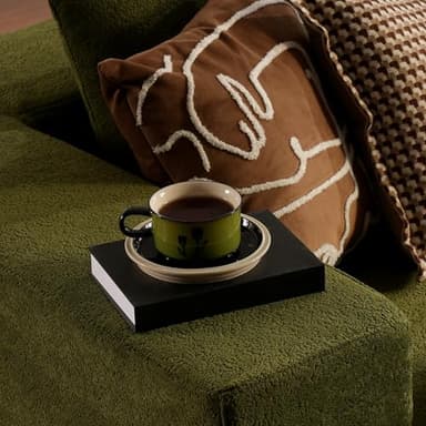 ovios 104" Cloud Sectional Couch with L-Shape Chaise,Modern Modular Sofa with Deep Seat, Upholstered Couches for Living Room Bedroom,No Assembly Required, Green (Cloud Velvet) - Image 8