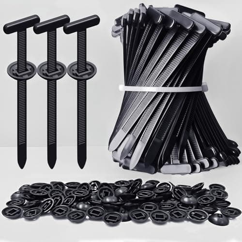 Upgrade Cable Tie Buckle Nylon Universal Heavy Duty Self Lock, Car Zipper Clip, Super Durable Button Zipper Retainer for Car Repair Office, Workshop and Shelves (50Pcs) - Image 1