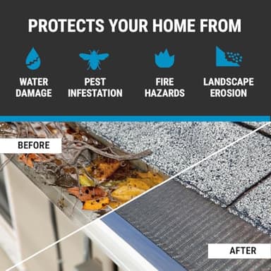 Raptor Gutter Guard – 48 FT. (Nominal) Contractor Grade Stainless Steel Micro-Mesh Gutter Guard Kit with Screws Included. Fits 5 in. Gutters and Smaller. DIY-Friendly. (5.625 in. x 47.625 in.) - Image 2