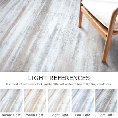 KOZYFLY Modern Abstract Kitchen Runner Rug, 2x6 Washable Rug Runner Non-Slip Soft Striped Hallway Runner Rugs, Beige Print Carpet Runner for Entryway Bathroom Laundry Room Foyer - Image 4