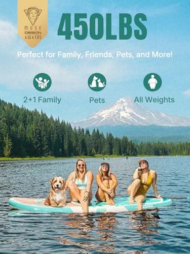 Niphean Inflatable Stand Up Paddle Board with SUP Accessories, Anti-Slip EVA Deck, 10'6'' Inflatable Paddle Boards for Adults & Youth of All Skill Levels - Image 2