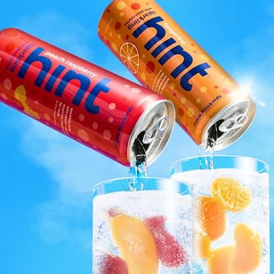 Hint Sparkling Water, Peach Raspberry - Canned Flavored Water Beverages with Electrolytes, Zero Calories, and Sugar Free - 12 Fl Oz Cans (Pack of 12) - Image 7